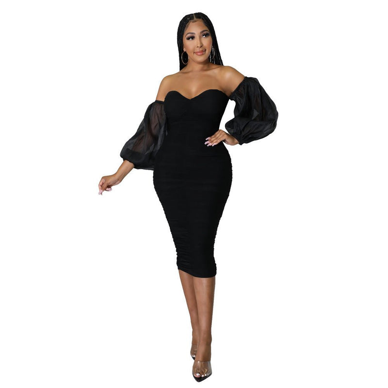 Elegant Off Shoulder Sexy Dress - Elegancemania