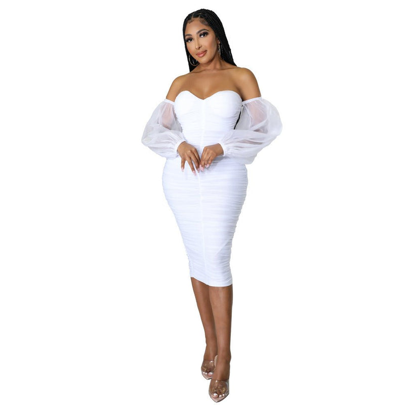 Elegant Off Shoulder Sexy Dress - Elegancemania