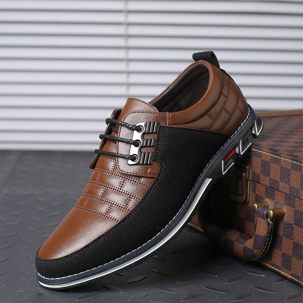 Men's Casual Orthopedic Leather Shoes - Elegancemania