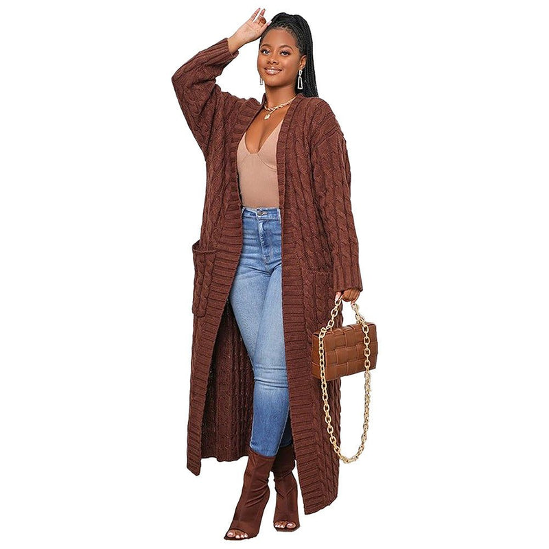 Trendy Women's Long Cardigan - Elegancemania